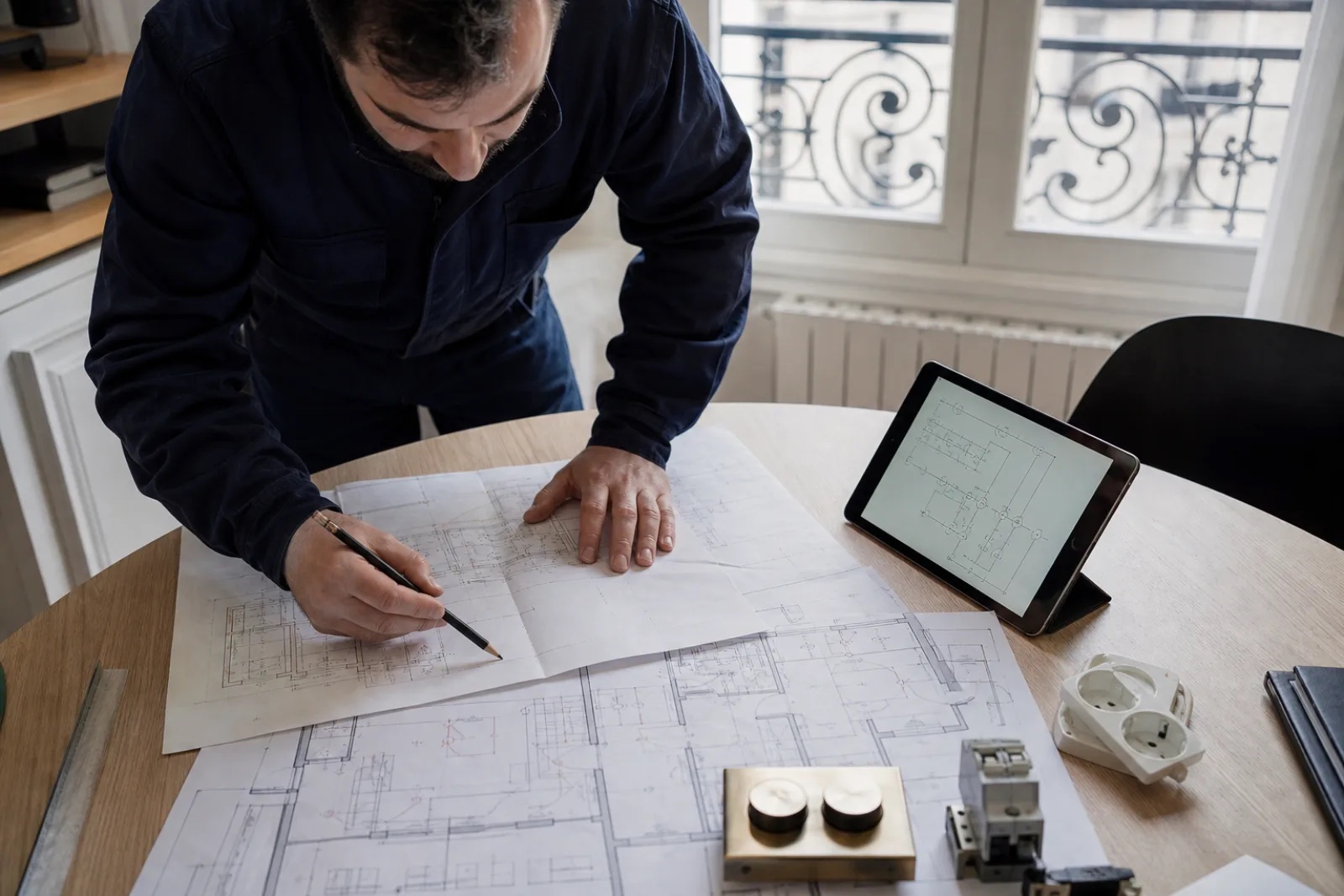 Préparation d’un projet domotique sur plans