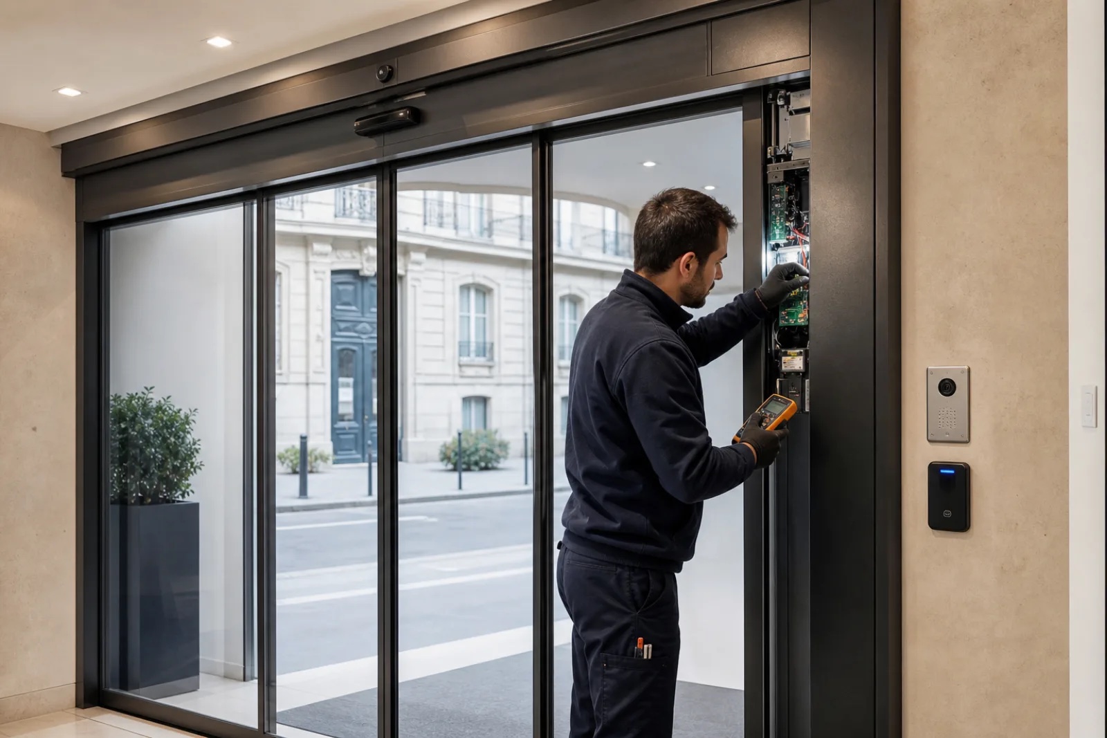 Contrôle d’un système d’accès dans un immeuble